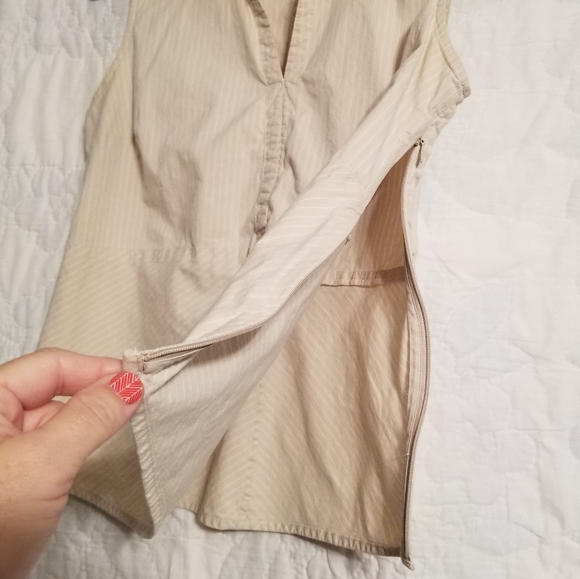 2/$10 Pinstriped Cotton/Spandex Top w/side zipper! - Picture 2 of 9
